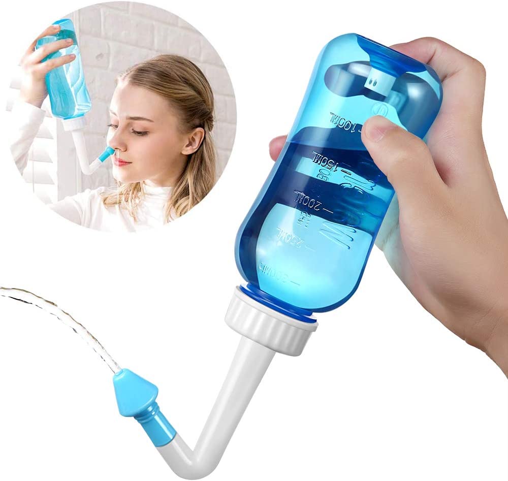 Neti Pot Nasal Rinse - 300ML Nose Wash Cleaner Nasal Irrigator