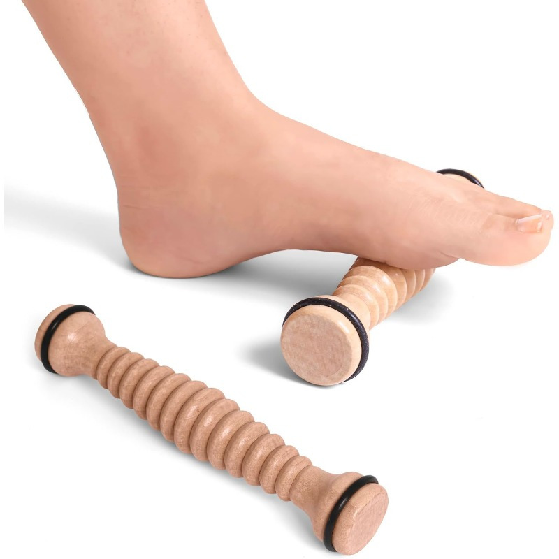 Reflexology Foot Roller - 1pc wooden foot massager-foot massage roller