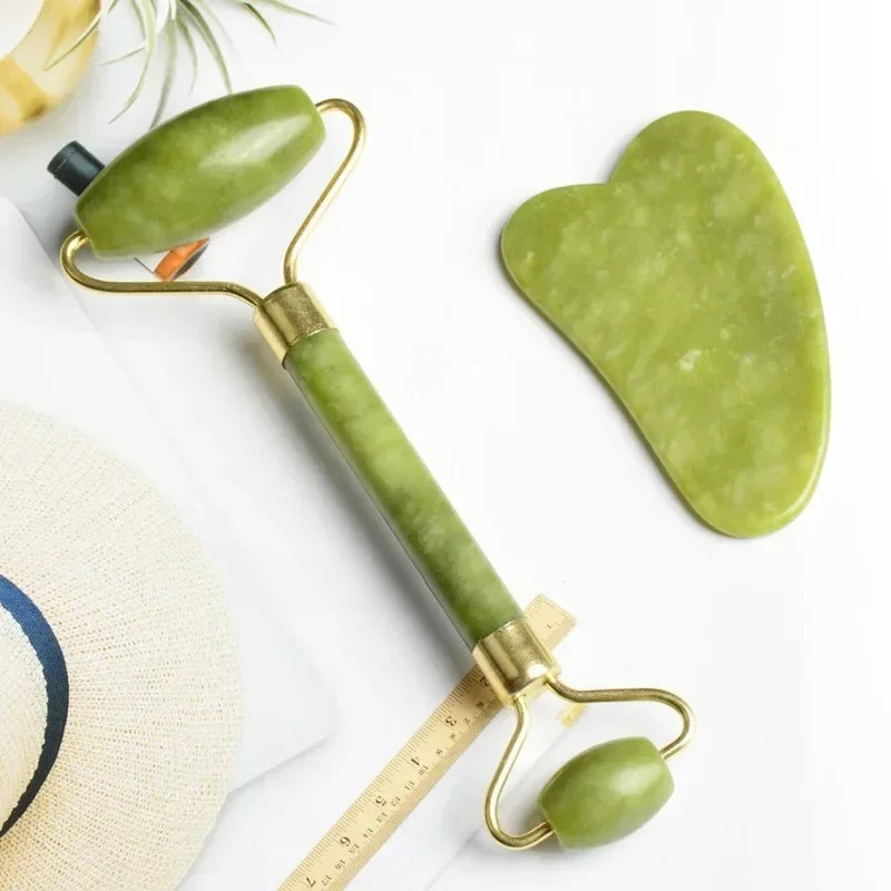 Natural jade roller massager,  - Reflexology Foot Roller recension och pris