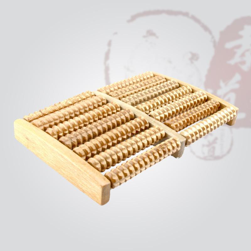 1PC Wooden Foot Massager Rolle - Reflexology Foot Roller recension och pris