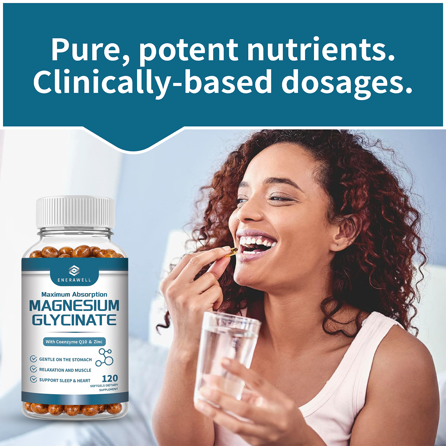 Magnesium Glycinate 500mg Nutr - Wellness Health Nutrition recension och pris