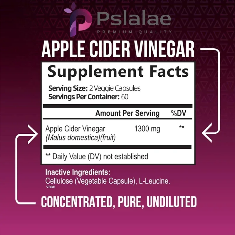 Apple Cider Vinegar Capsules - - Health Wellness Vitality recension och pris