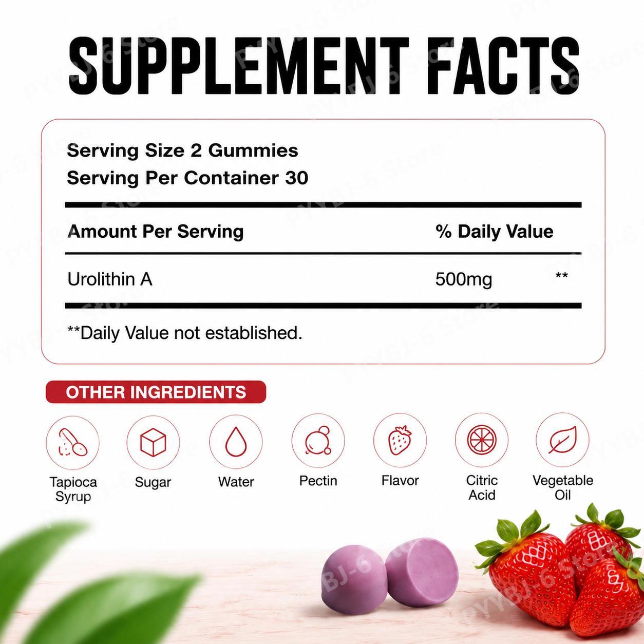 Docteat Urolithin A Gummies Mu - Health Wellness Vitality recension och pris