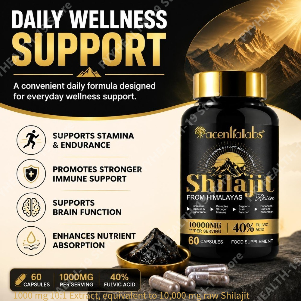 Shilajit Resin Capsules with 1 - Health Wellness Vitality recension och pris