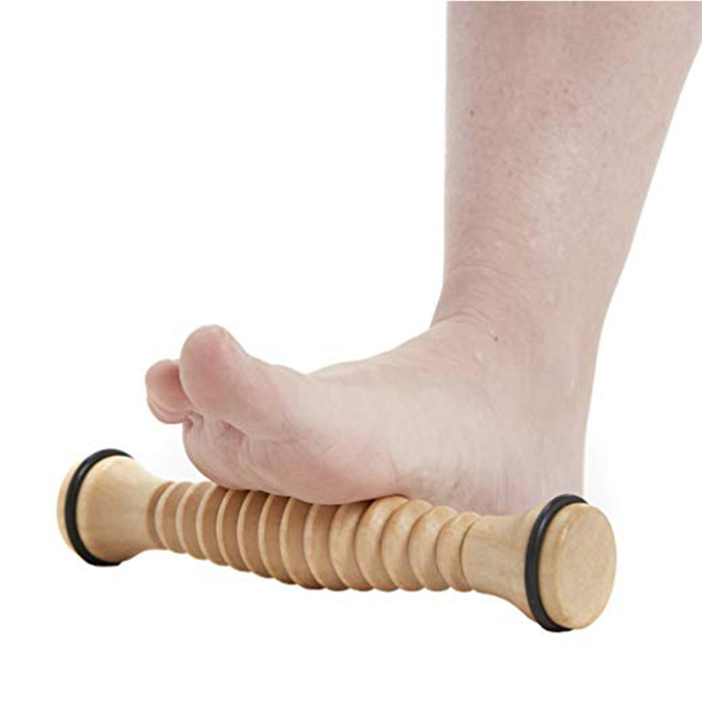 Wooden Massager Body Back Wood - Reflexology Foot Roller recension och pris