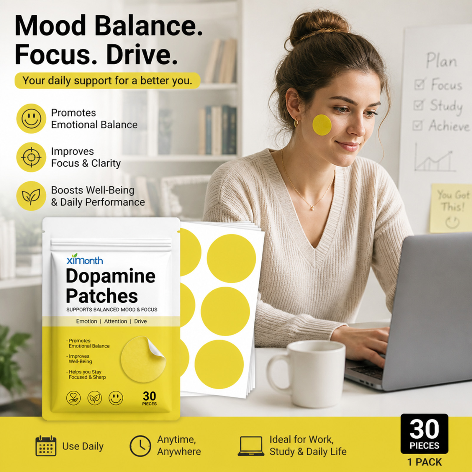 Dopamine Patches Vitality Boos - Health Wellness Vitality recension och pris