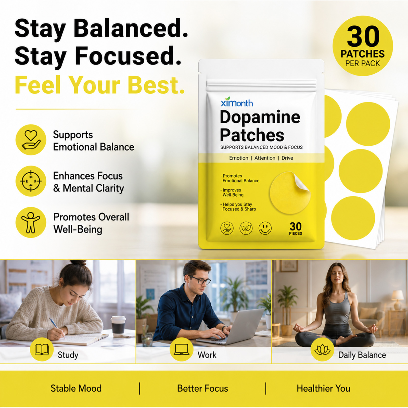 Dopamine Patches Vitality Boos - Health Wellness Vitality recension och pris