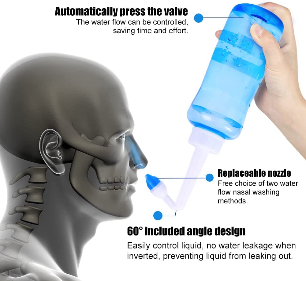 Nose Wash Cleaner Bottle 300ml - Neti Pot Nasal Rinse recension och pris