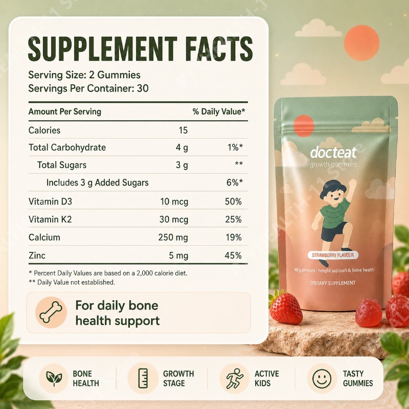 Kids Calcium Gummies Vitamin D - Wellness Health Nutrition recension och pris
