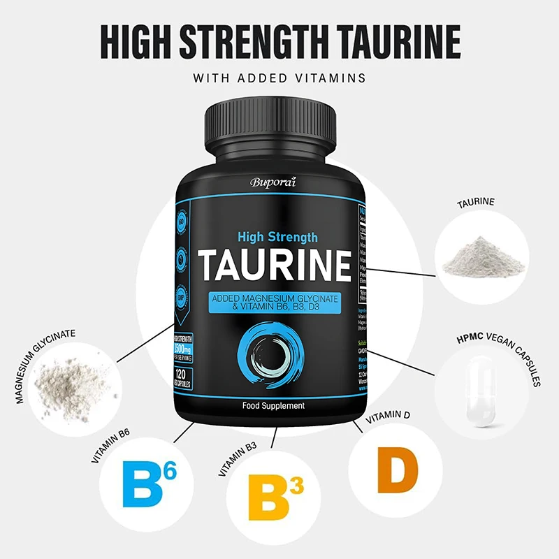 Taurine Supplement 1500mg - Be - Longevity Health & Wellness Hotel recension och pris