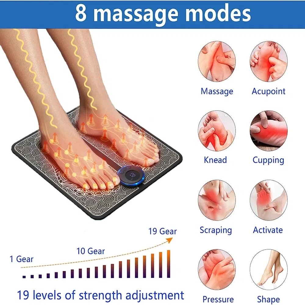 Portable Rechargeable EMS Foot - Ems Foot Massager recension och pris