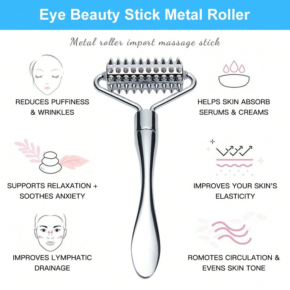 Stainless Steel Facial Massage - Reflexology Foot Roller recension och pris