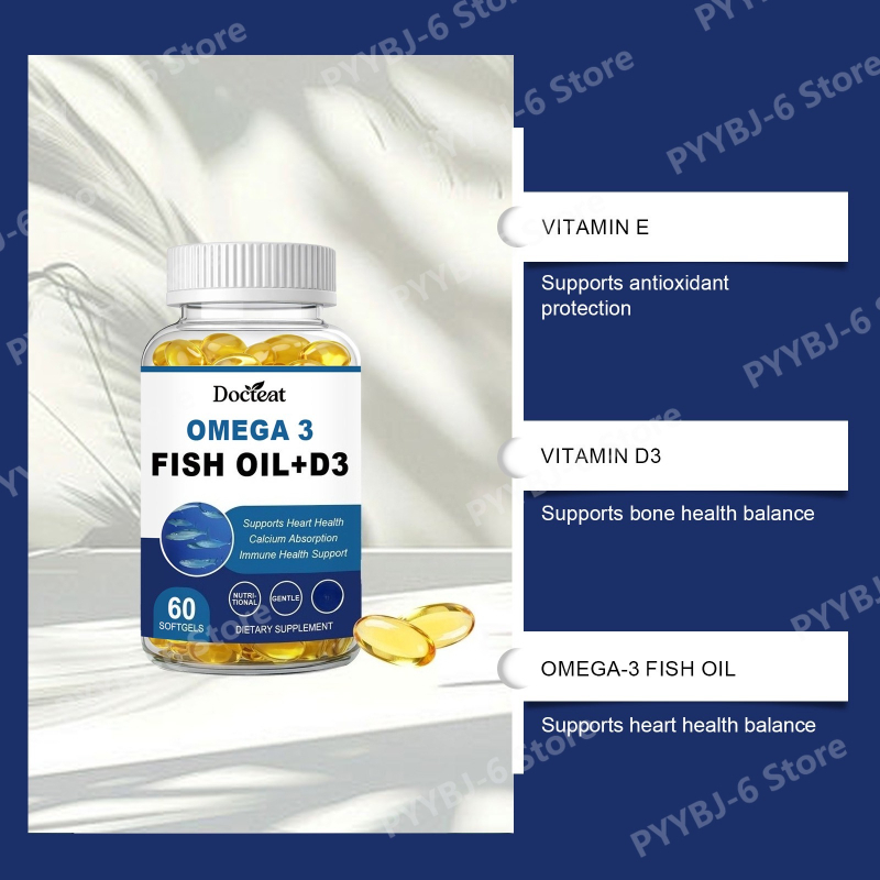 Omega-3 Fish Oil Supports Card - Wellness Health Nutrition recension och pris